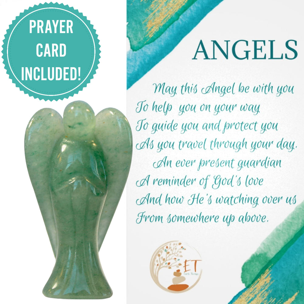 Earth Therapy green aventurine figurine close-up highlighting natural texture