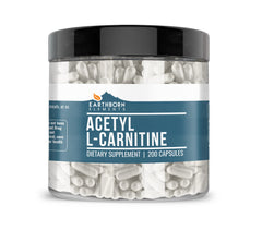 Earthborn Elements Acetyl L-Carnitine bottle front for daily energy support.