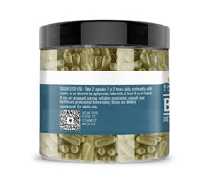 Earthborn Elements Bee Propolis capsules close-up highlighting uniform size and purity