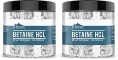 Earthborn Elements Betaine HCl 200 capsules in a jar for digestive comfort