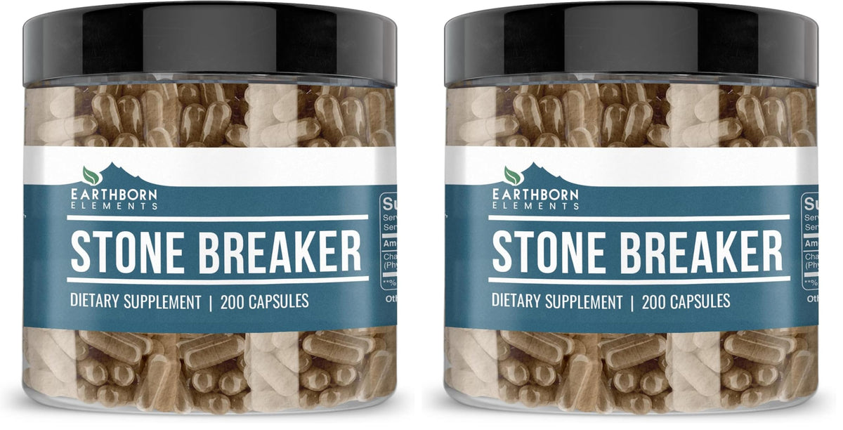Earthborn Elements Chanca Piedra bottle with capsules, pure and ready for daily use