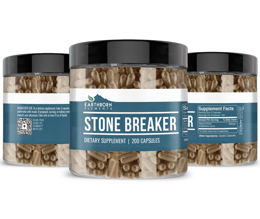 Earthborn Elements Chanca Piedra packaging highlighting durability