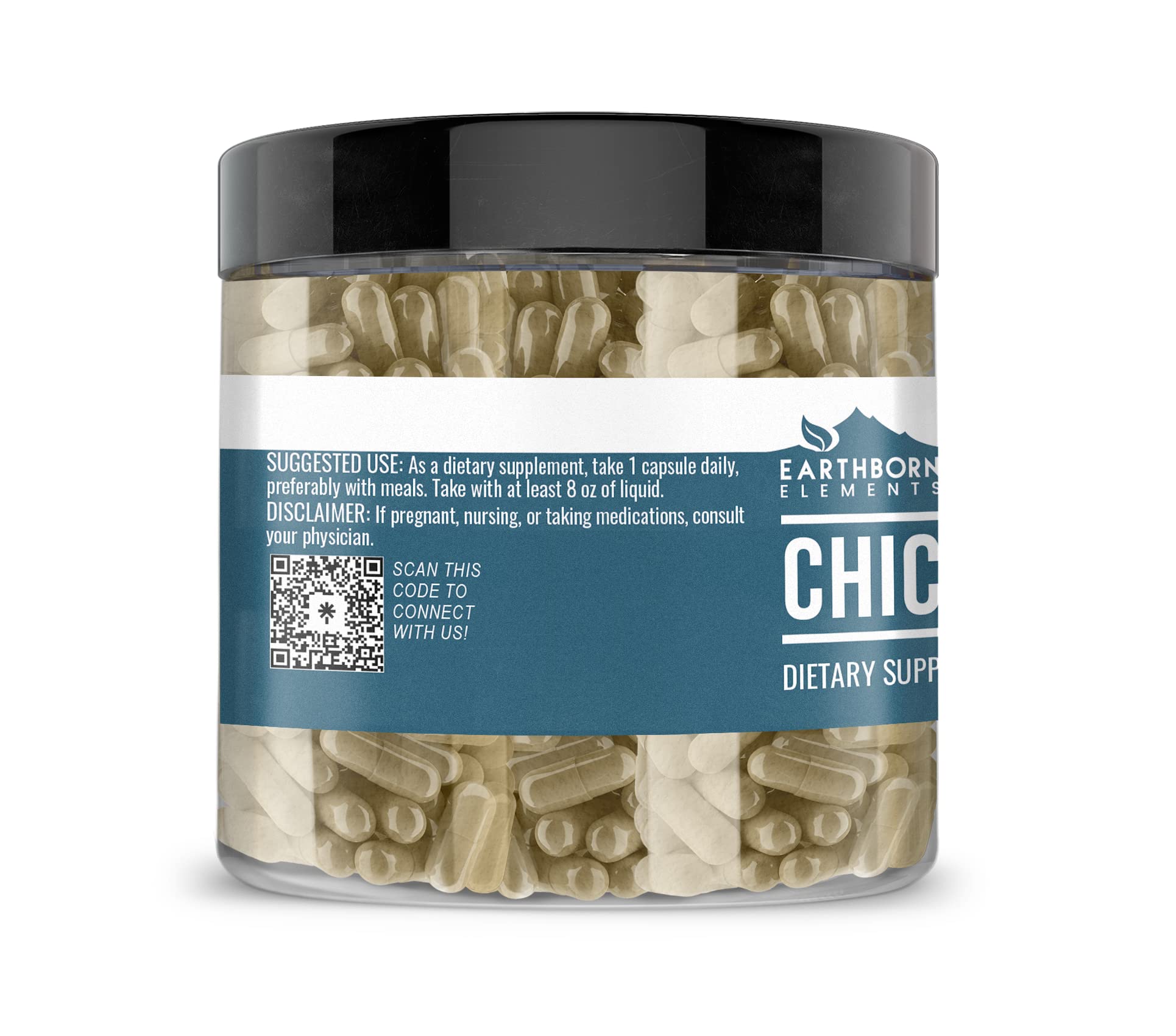Earthborn Elements Chickweed Herb Capsules pour demonstrates convenient everyday use.