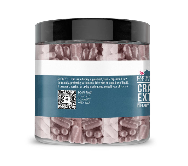 Earthborn Elements Cranberry Extract packaging highlighting per-pack information.