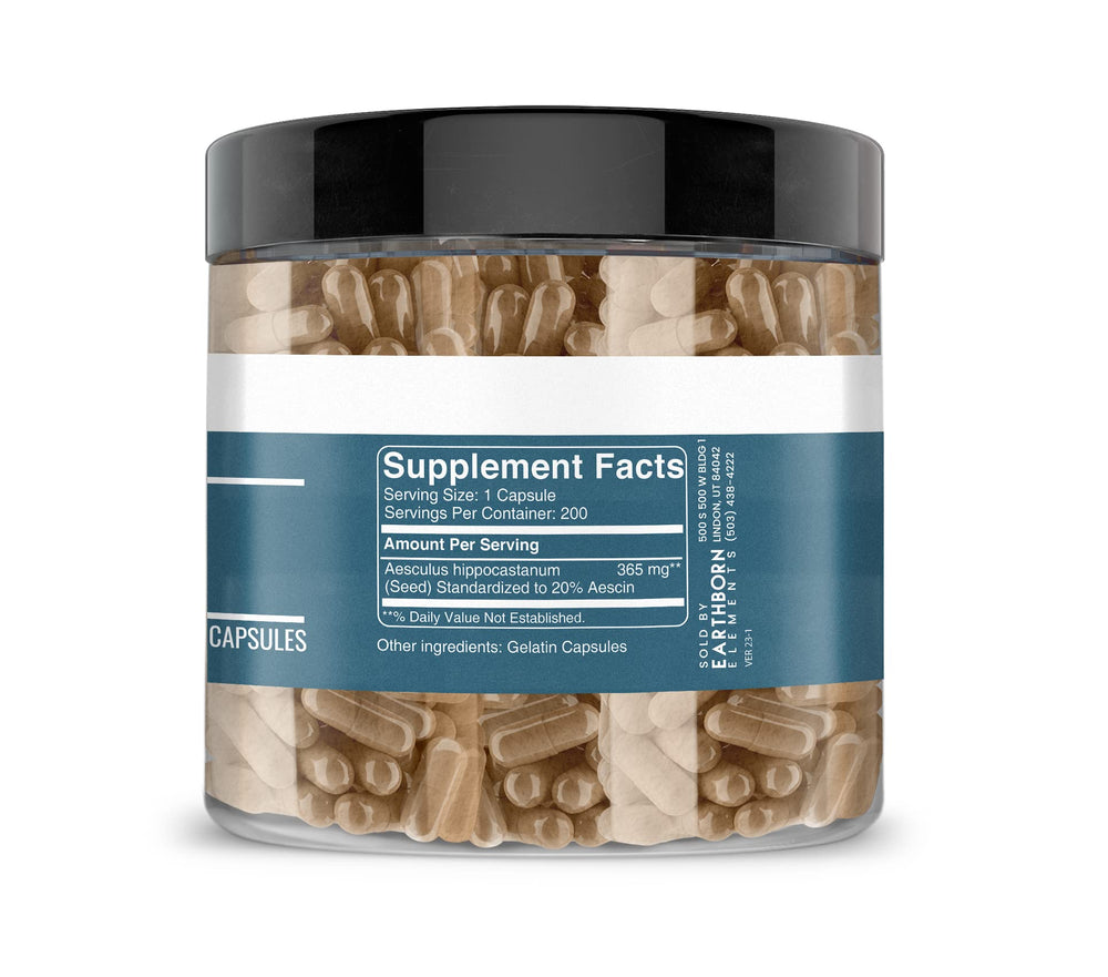 Earthborn Elements Horse Chestnut label highlights pure, additive-free formula.