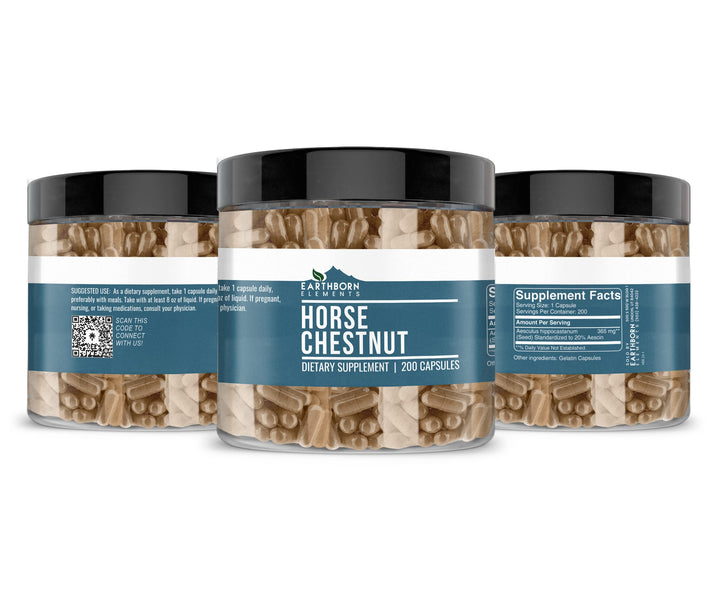 Earthborn Elements Horse Chestnut USA-encapsulated capsules for quality production.
