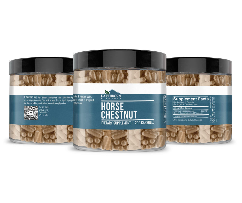 Earthborn Elements Horse Chestnut USA-encapsulated capsules for quality production.