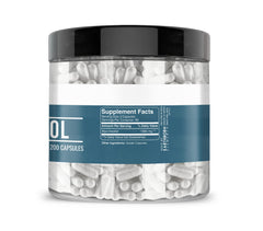 Earthborn Elements Inositol capsules close-up highlighting convenient 200-count bottle
