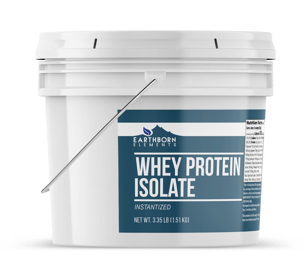 Earthborn Elements Whey Protein Isolate pour shot shows easy serving options.