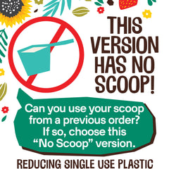 EarthChimp probiotic plant protein label highlighting organic formula