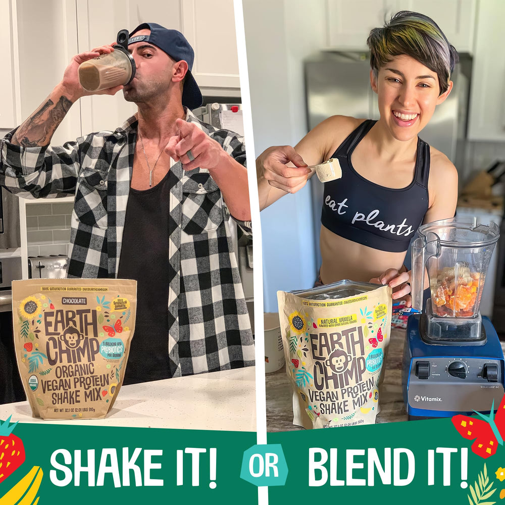 EarthChimp serving cup ready-to-mix protein moments