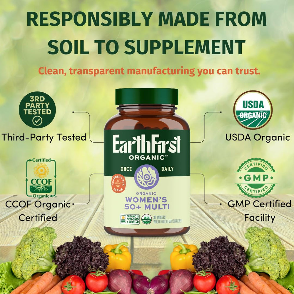 Vegan-friendly, non-GMO certification labels appear on the bottle.