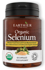 Earthier Organic Selenium-Iodine-Silica bottle shown for daily nutrient support