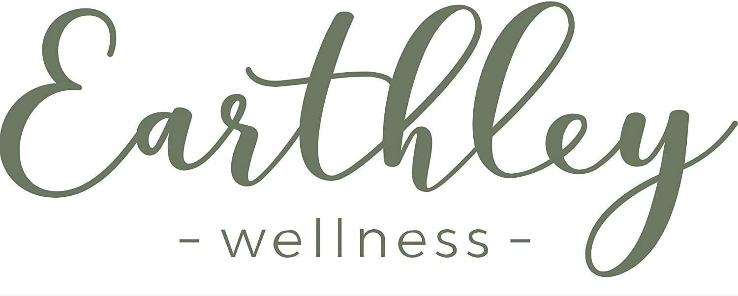 Earthley Wellness Ease the Ache brand logo on label emphasizes natural hormone balance.