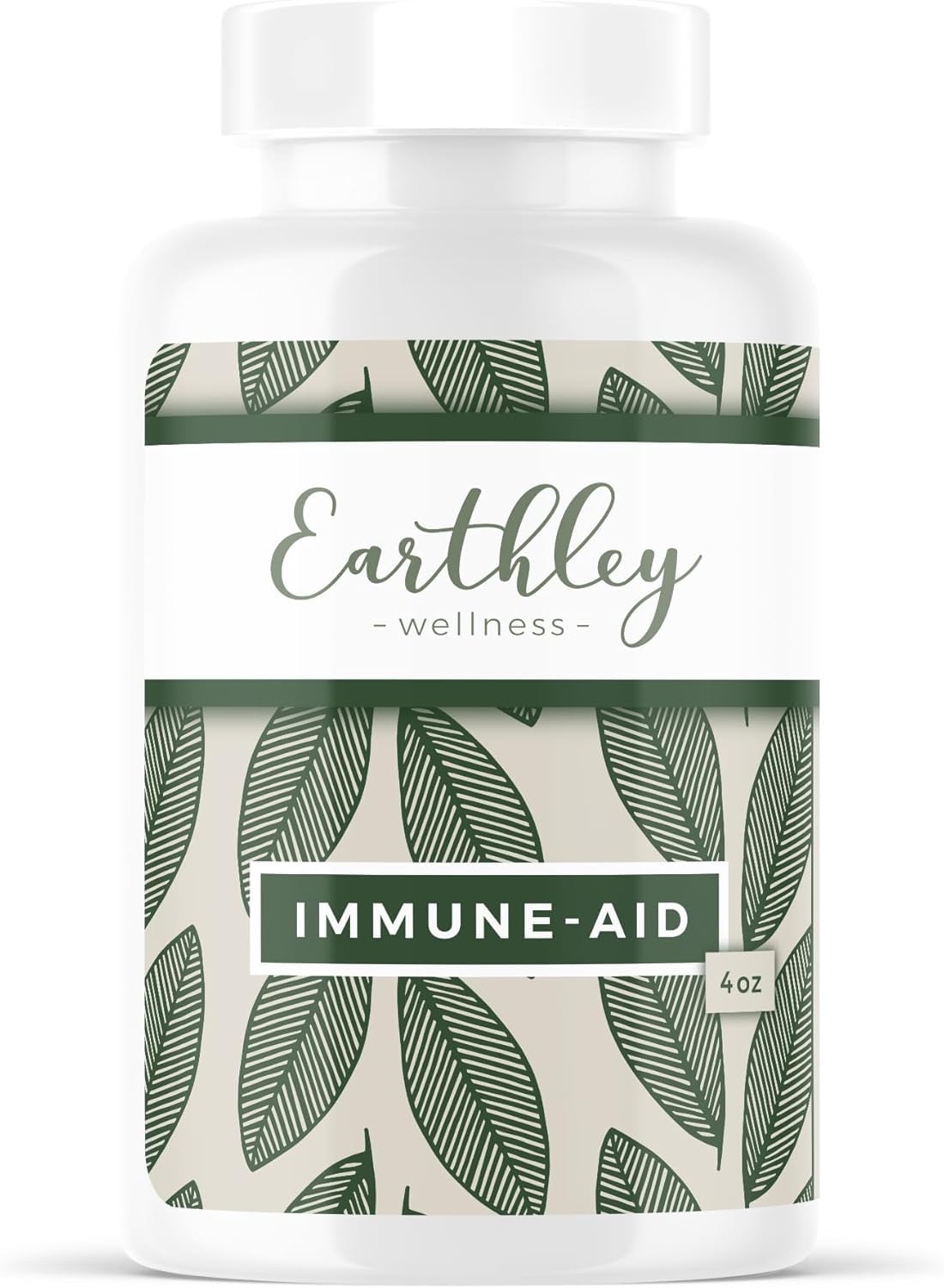 Earthley Wellness Immune-Aid bottle for convenient daily use.