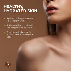 Earthly Body 3-in-1 Massage Candle packaging with Isle of You label