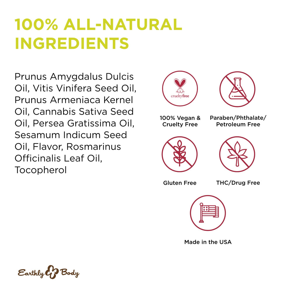 Earthly Body almond oil delivers deep hydration and a soft glow