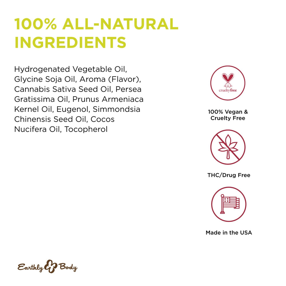 Earthly Body banana massage application oil being applied to skin