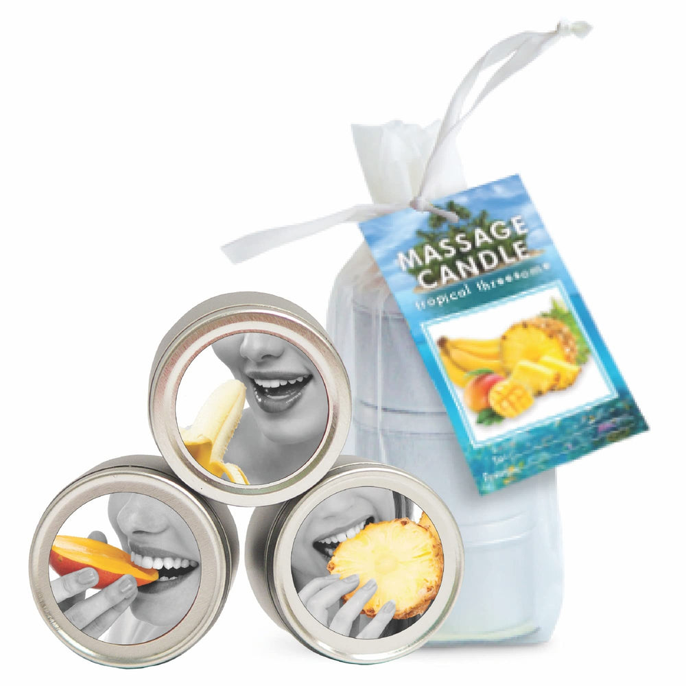 Earthly Body edible massage candle heart-melt releases silky oil for massage.