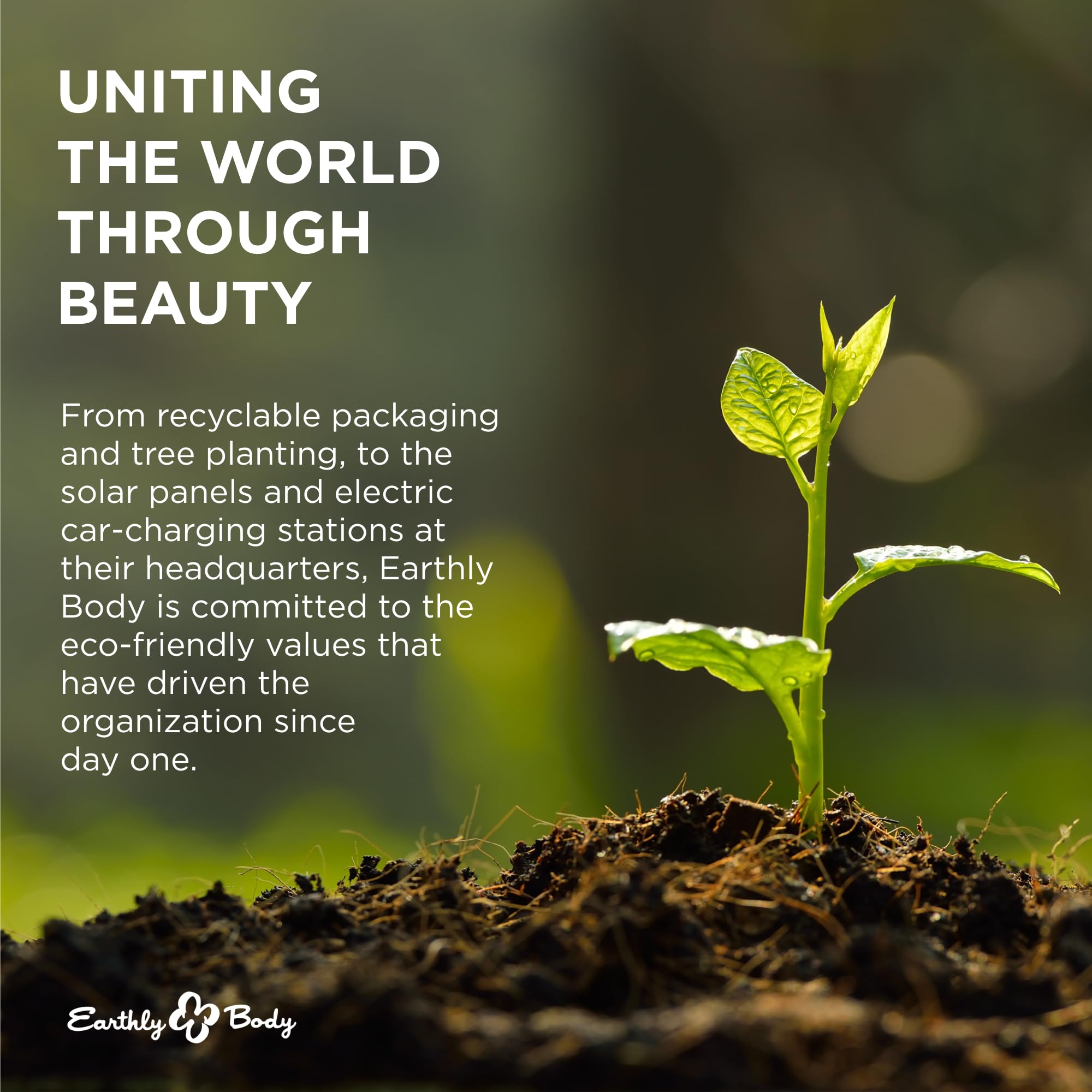 Earthly Body vegan cruelty-free label on massage candle trio packaging
