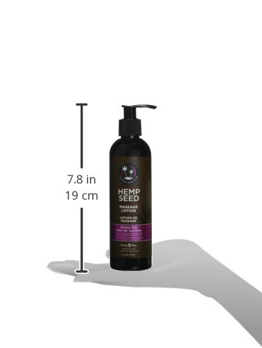 Earthly Body Skinny Dip lotion texture, smooth glide for massage.