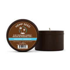 Earthly Body Sunsational Candle wax melt pour shows comforting massage oil texture