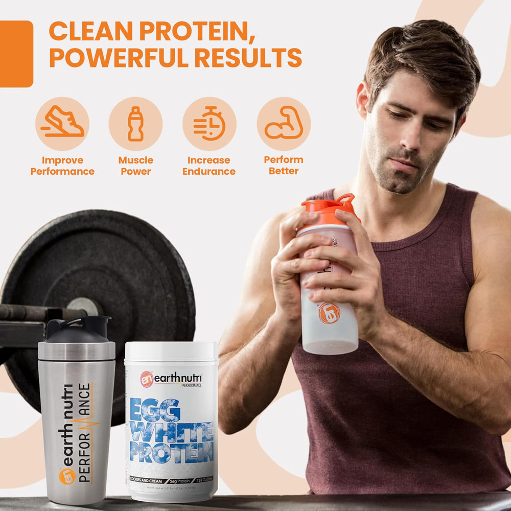 EarthNutri ingredients panel emphasizes a clean label for simple nutrition.