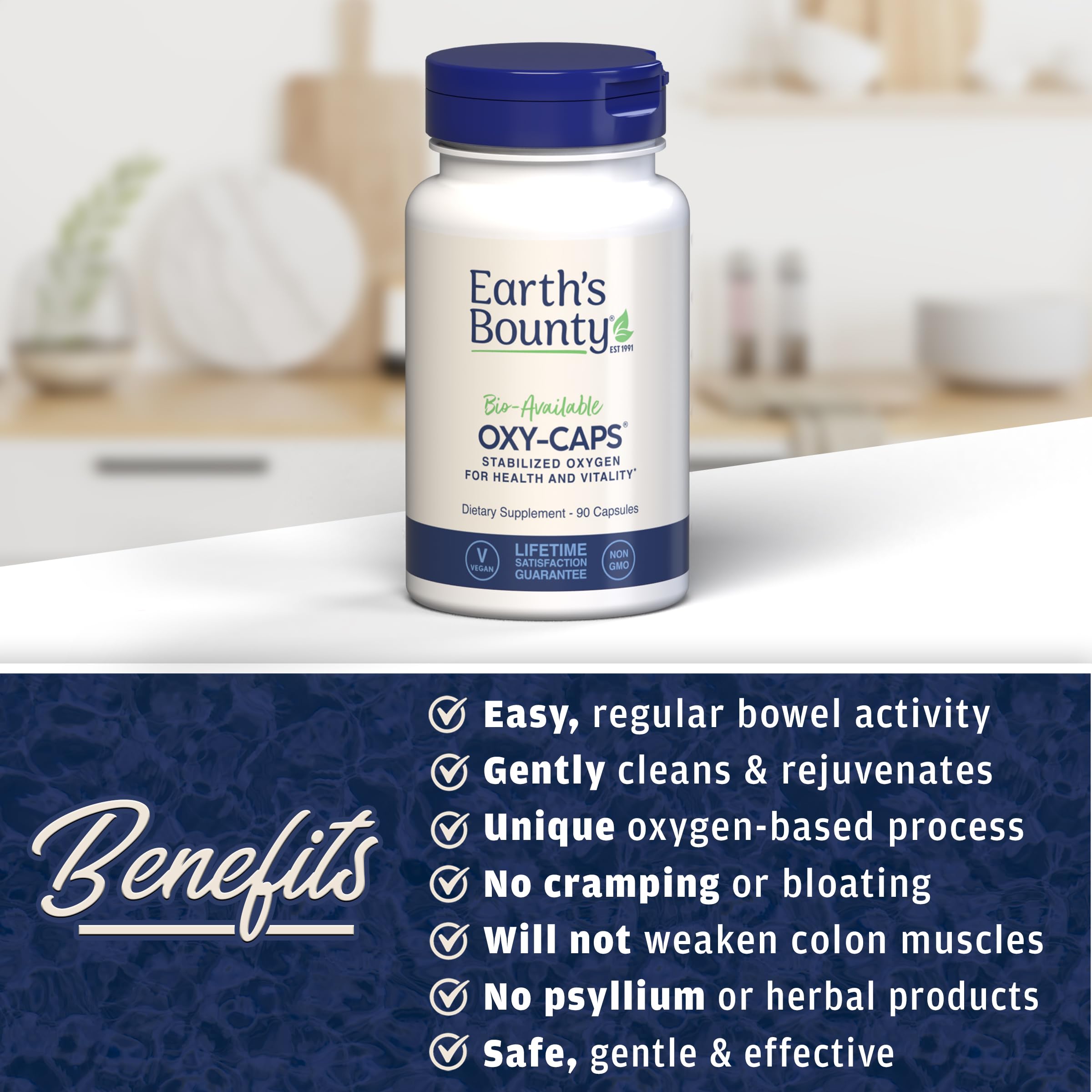 Hands holding Oxy-Cleanse capsules planning full or maintenance cleanse