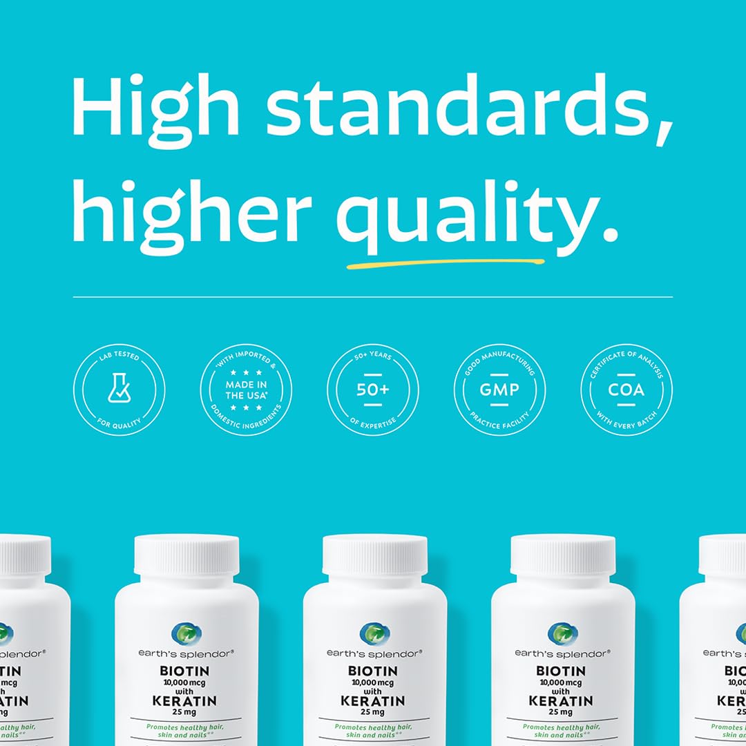 Earth's Splendor packaging on display, signaling premium 60-day supply.
