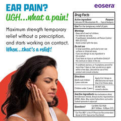 Packaging of Ear Pain MD with tamper-resistant cap for safety