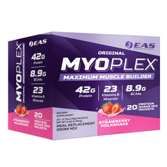 EAS Myoplex original packaging highlights 42g protein blend for muscle support.