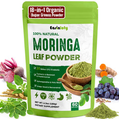 Easinloty Moringa Powder bottle ready for daily energy and wellness routine.