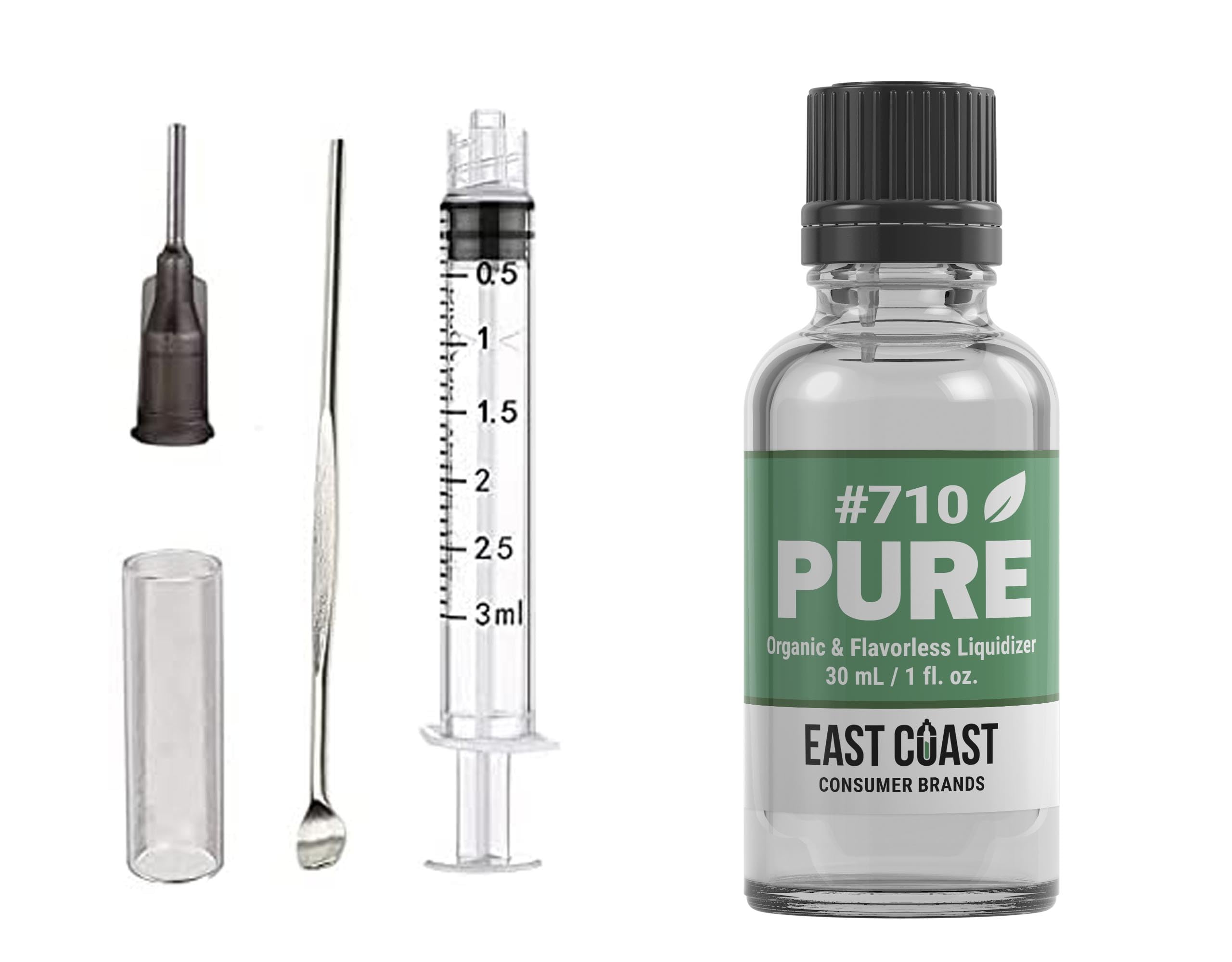 East Coast Terpenes 710 Pure Liquidizer bottle pour for smooth mixing of concentrates