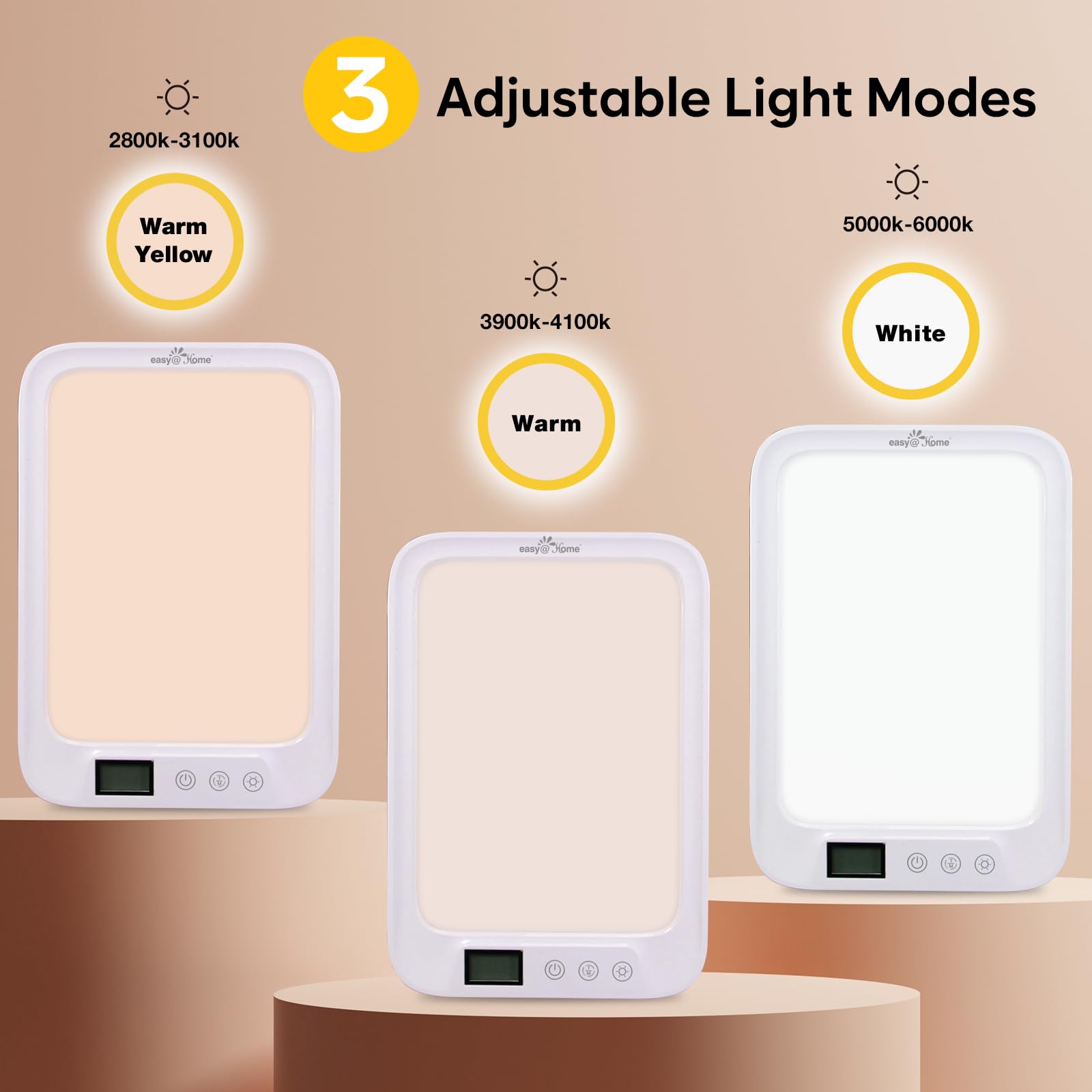 Mood-boosting Easy@Home ELT-492-WT ideal for indoor days.