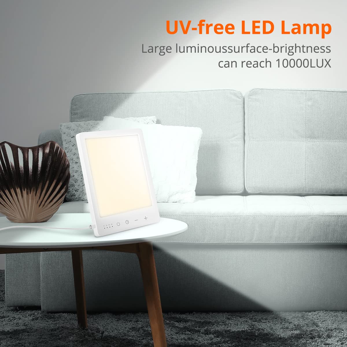 EasyHome UV-free LED light gentle on eyes and skin