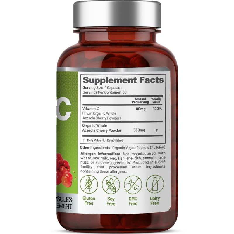 EAT INTACT acerola cherry powder shows natural, vitamin C-rich content.