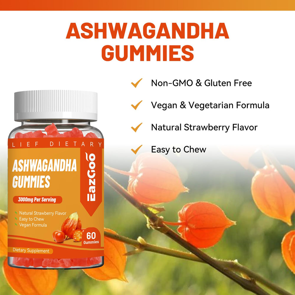 EAZGOO gummies bottle on natural surface suggesting gentle daily use