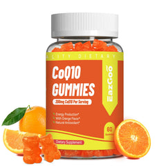 EAZGOO CoQ10 gummies bottle promotes energy support.