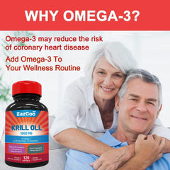 EAZGOO Krill Oil lab test certificate indicating safety and purity.