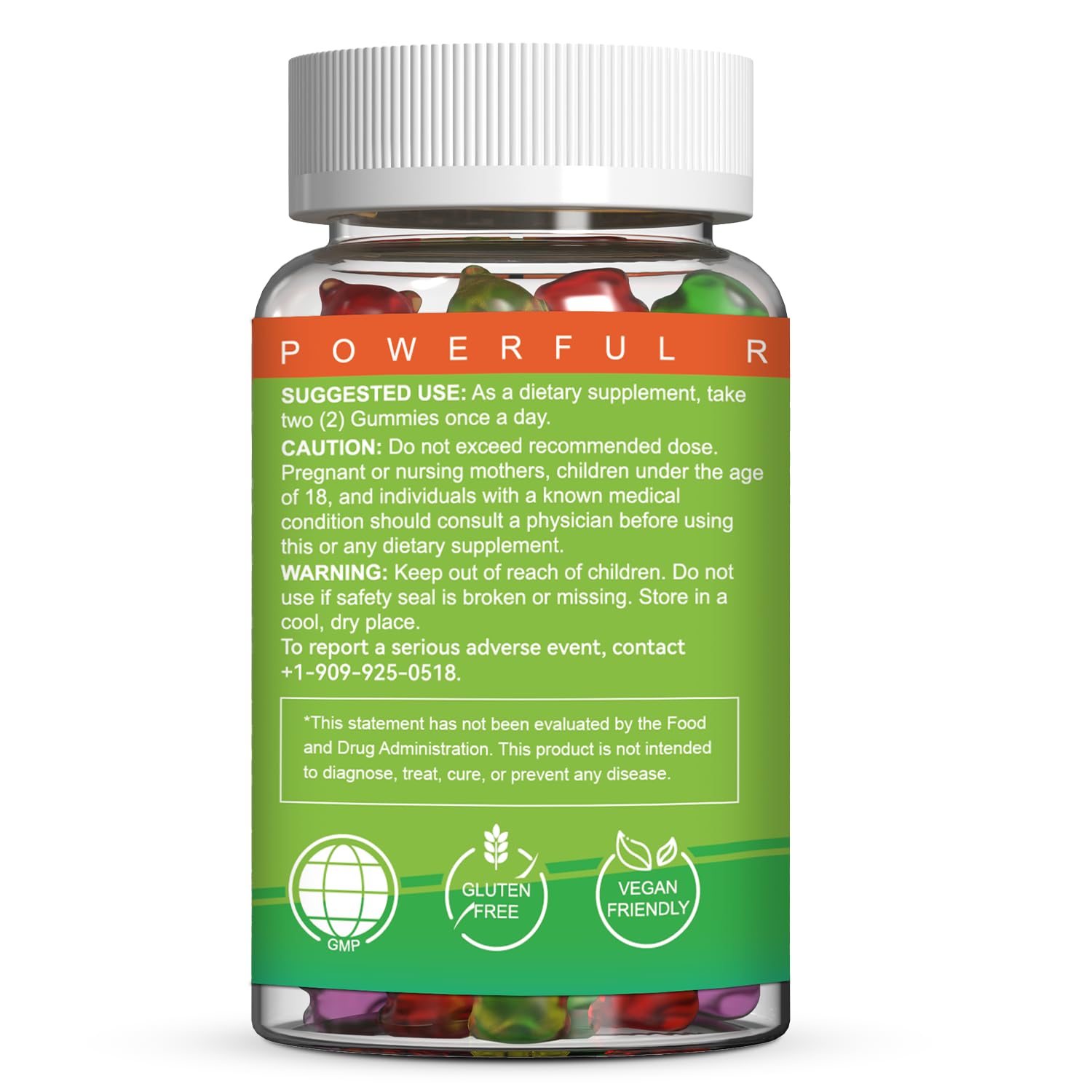 EAZGOO Low sugar gummies with 1g sugar per serving for mindful snacking