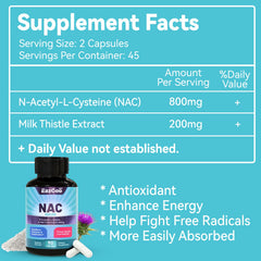 EAZGOO Milk Thistle 200mg capsules highlight liver-friendly antioxidant support