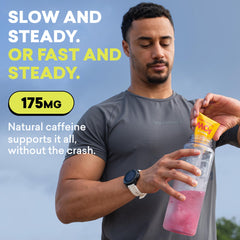 EBOOST POW caffeine icon signaling quick focus during workouts.