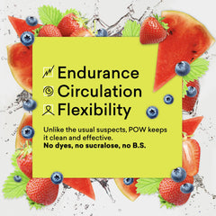 EBOOST POW scoop beside water for quick pre-workout energy