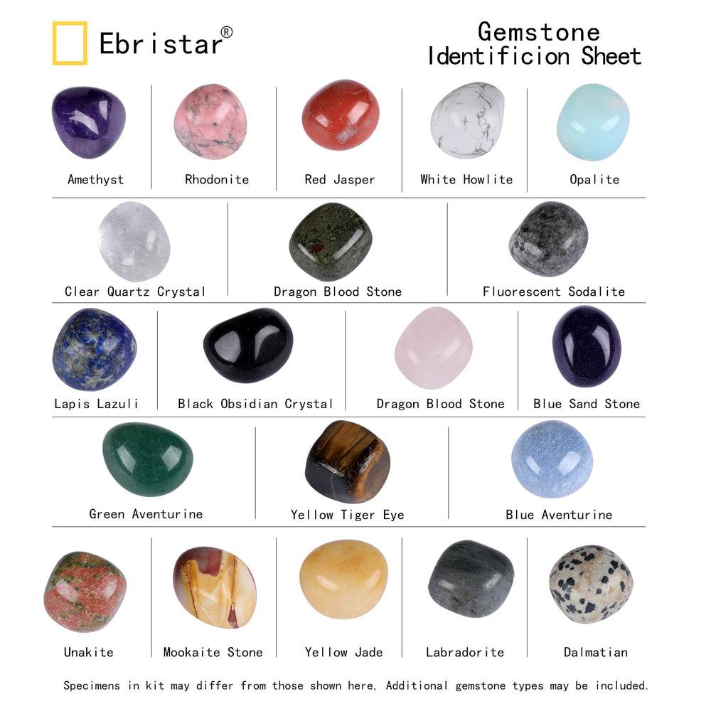 Ebristar Brazilian rough-to-polished stones highlighting color and texture variety