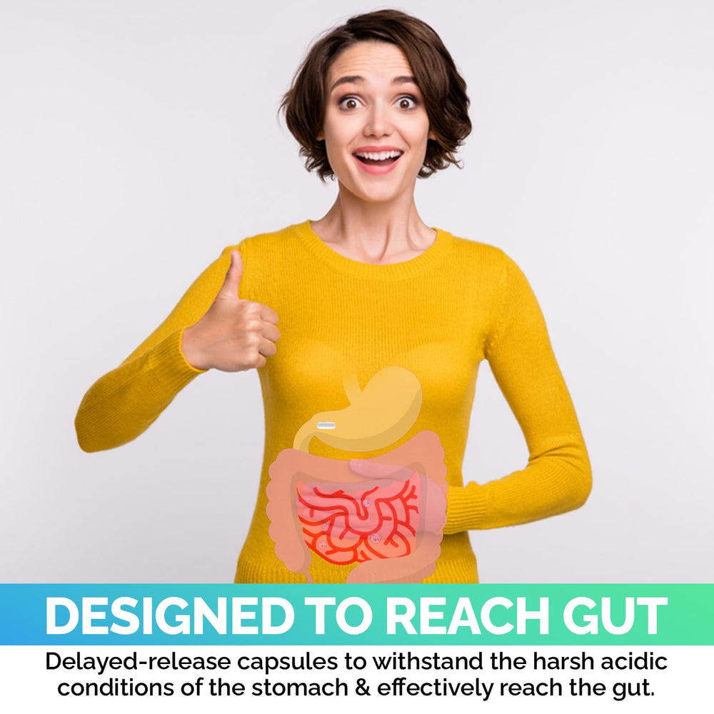 EchoHeals Ceuticals acidophilus probiotic bottle label highlights gluten-free and dairy-free options.