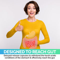 EchoHeals Ceuticals acidophilus probiotic bottle label highlights gluten-free and dairy-free options.