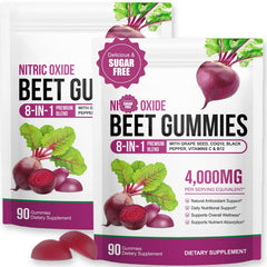 ECHTEYUN Super Beetroot Gummies bottle for convenient daily energy support.