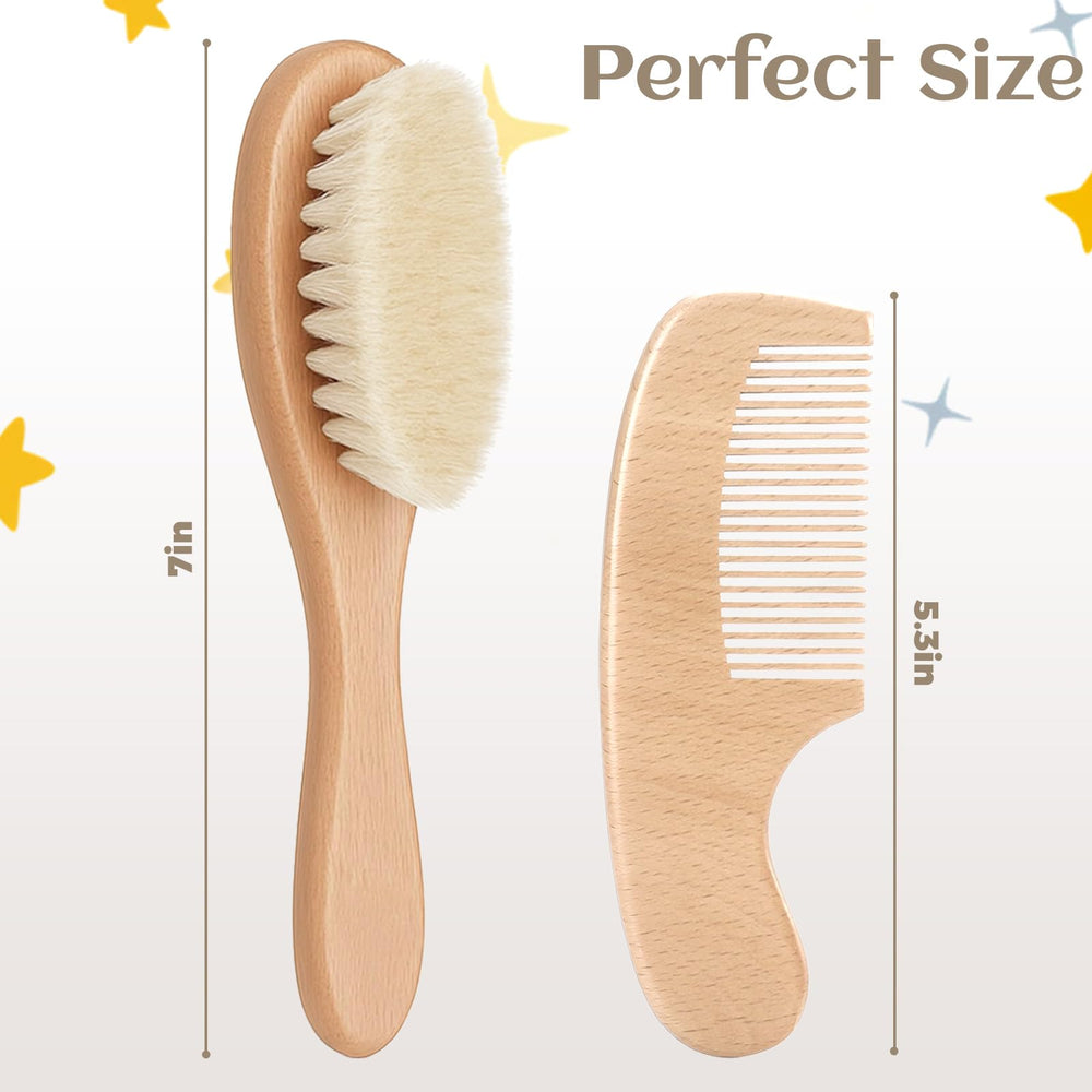 Eclatbox gift-set for baby registry featuring brush and comb.