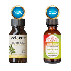 ECLECTIC INSTITUTE Lemon Balm Kids dropper with easy dosing for restful moments.
