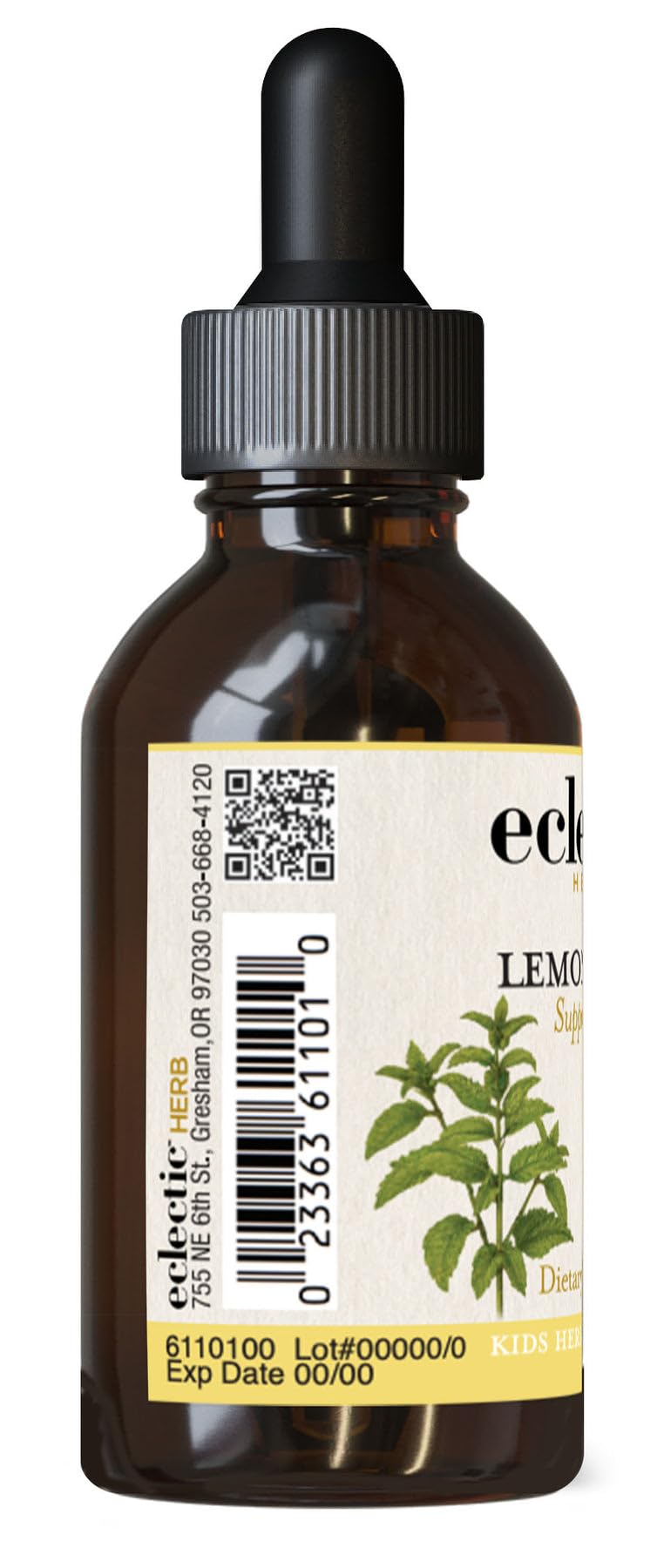 Label close-up showing organic, vegan, alcohol-free formula for families.